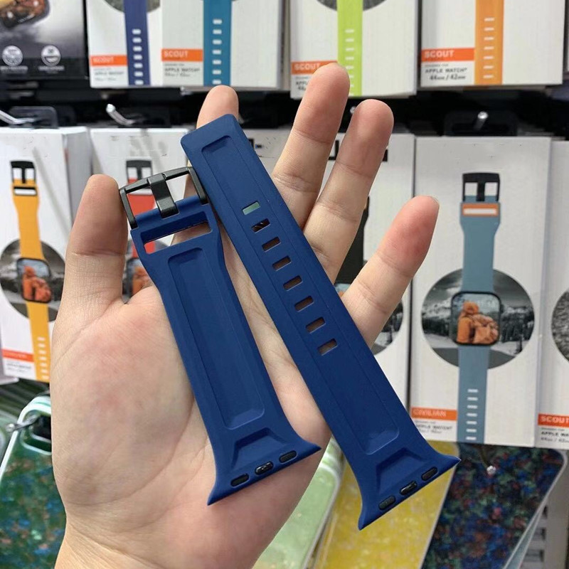 Top Quality Silicone Watch Strap for iwatch 1 2 3 4 5 38mm 40mm 42mm 44mm Size Smart Straps Designer Deluxe Wristband Sport Watchbands
Top Quality Silicone Watch Strap for iwatch 1 2 3 4 5 38mm 40mm 42mm 44mm Size Smart Straps Designer Deluxe Wristband Sport Watchbands