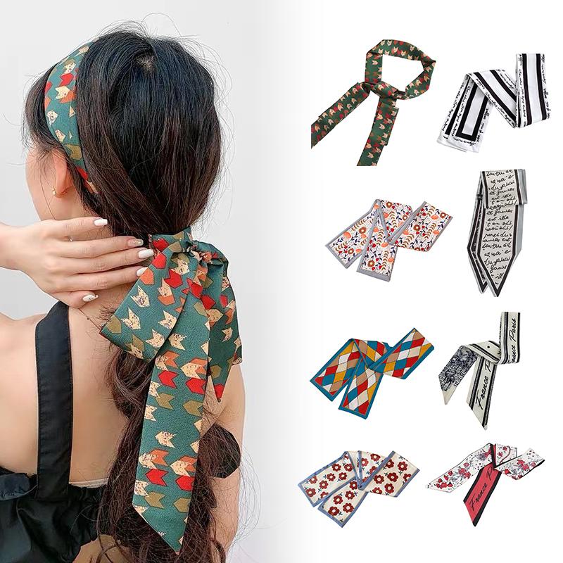 Hair Clips & Barrettes Fashion Print Bow Satin Long Ribbon Headband Scarf Tie Scrunchies Women Girls Elastic Bands Accessories, Golden;silver
Hair Clips & Barrettes Fashion Print Bow Satin Long Ribbon Headband Scarf Tie Scrunchies Women Girls Elastic Bands Accessories, Golden;silver
