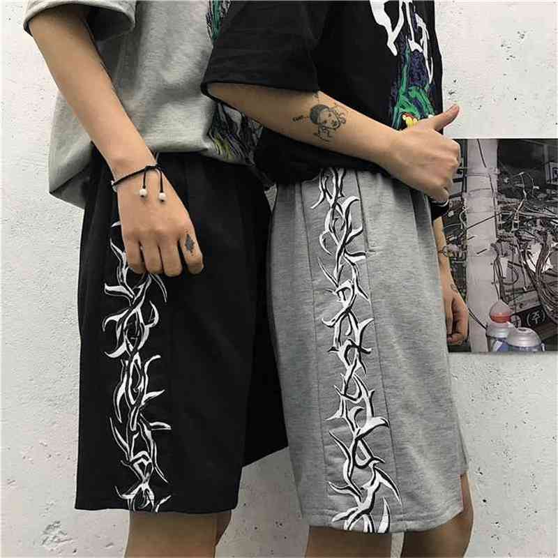 Shorts Men's Summer Wear Hip-hop Wild Harajuku Simple Printed Straight Loose High Waist Casual Five-point Pants 210720, Black
Shorts Men's Summer Wear Hip-hop Wild Harajuku Simple Printed Straight Loose High Waist Casual Five-point Pants 210720, Black