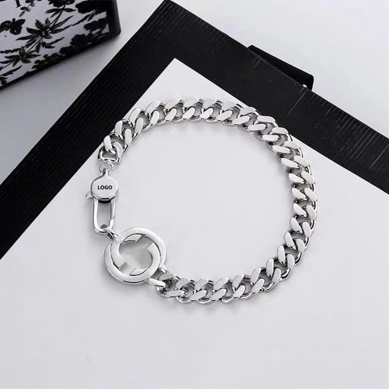 2021 new double G couple bracelet 1:1 high-end interlocking Cuban bracelet fashion personality holiday gift with logos, Black
2021 new double G couple bracelet 1:1 high-end interlocking Cuban bracelet fashion personality holiday gift with logos, Black