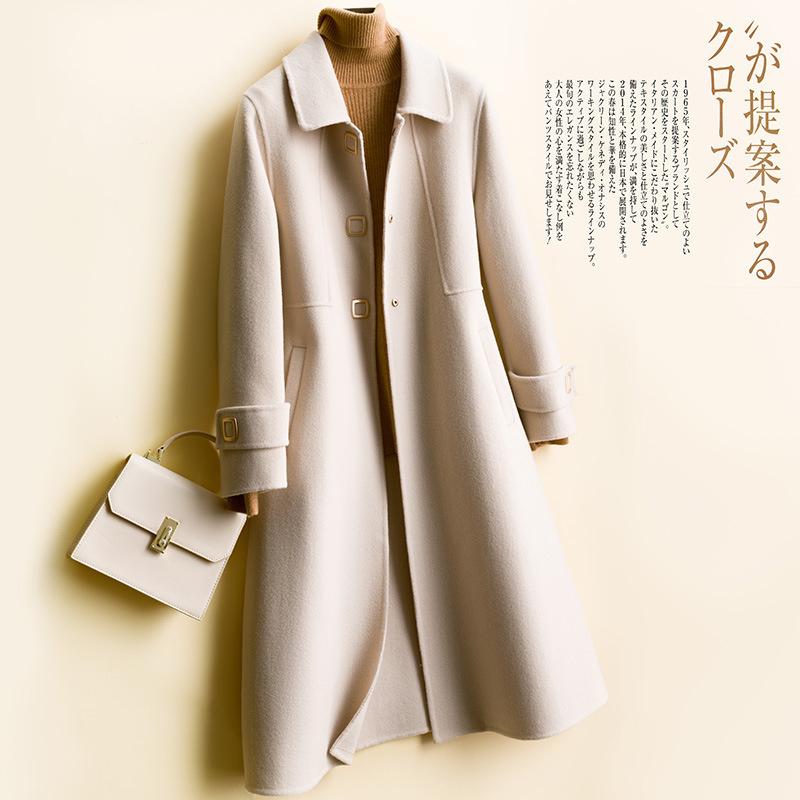 Women' Wool & Blends Style Square Button Slim Double-sided Coat Pure Medium Long Over Knee Doll Collar, Black
Women' Wool & Blends Style Square Button Slim Double-sided Coat Pure Medium Long Over Knee Doll Collar, Black