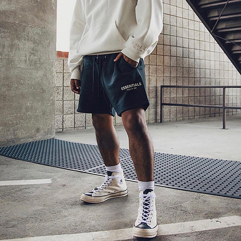 Fog Fear of God Season 6 Essentials Double Line Letter Embroidery Mens and Womens Sports Casual Shorts, White
Fog Fear of God Season 6 Essentials Double Line Letter Embroidery Mens and Womens Sports Casual Shorts, White