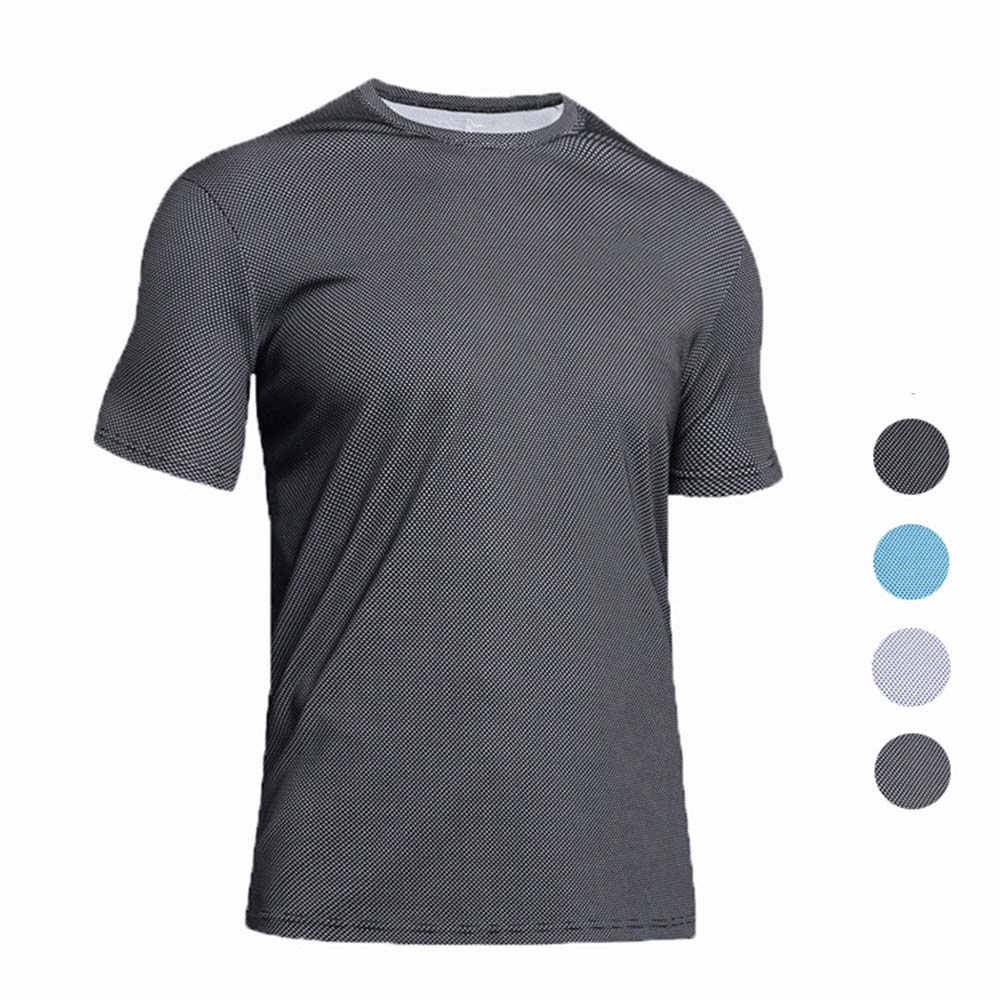 47 Men sports shirts summer breathable quick dry fitness tops basketball running badminton short sleeved t shirt, Black 
47 Men sports shirts summer breathable quick dry fitness tops basketball running badminton short sleeved t shirt, Black