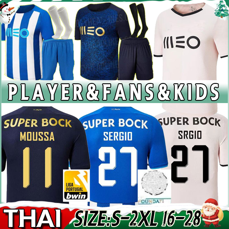 2021 2022 soccer jerseys Fans player version PEPE MOUSSA SÉRGIO OLIVEIRA MEHDI LUIS DÍAZ MATHEUS football shirt Men Kids kit+socks full set unifo