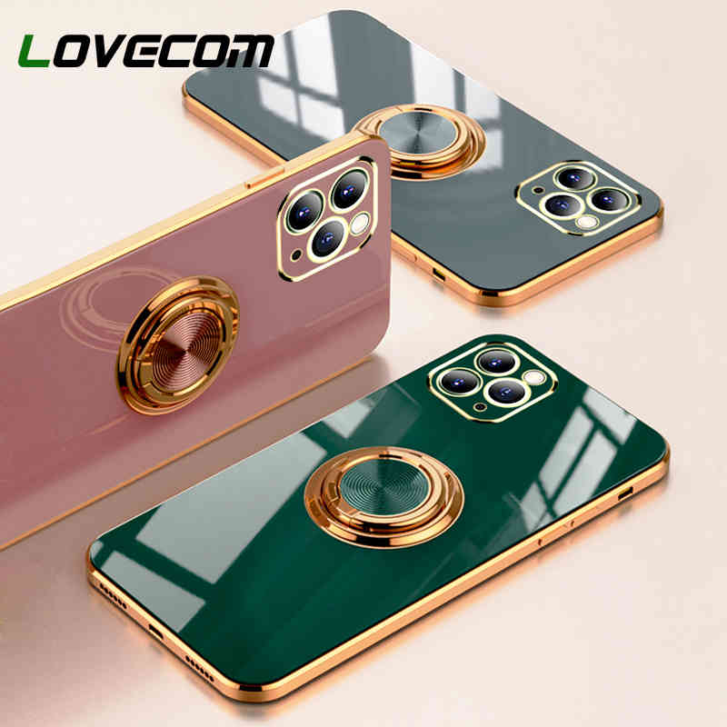 Plating Silicone Phone Case For i 11 12 13 Pro Max 12 XS X XR 8 7 Plus Solid Color Metal Ring Holder Soft Cover, Black
Plating Silicone Phone Case For i 11 12 13 Pro Max 12 XS X XR 8 7 Plus Solid Color Metal Ring Holder Soft Cover, Black