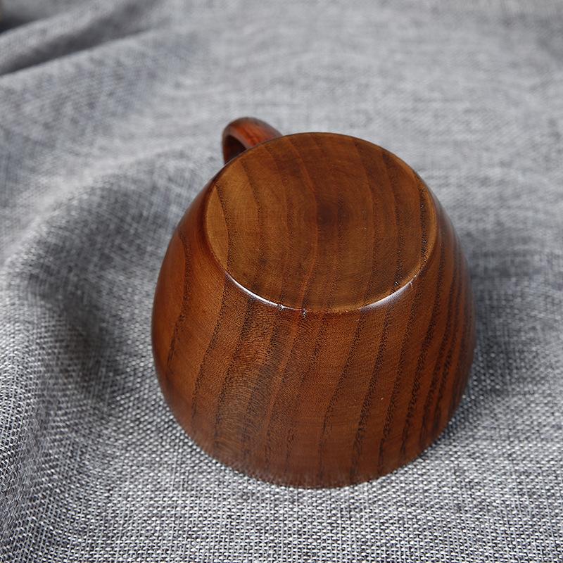 Mugs Natural Jujube Wooden Cup With Handgrip Coffee Tea Milk Travel Wine Beer For Home Bar [4]