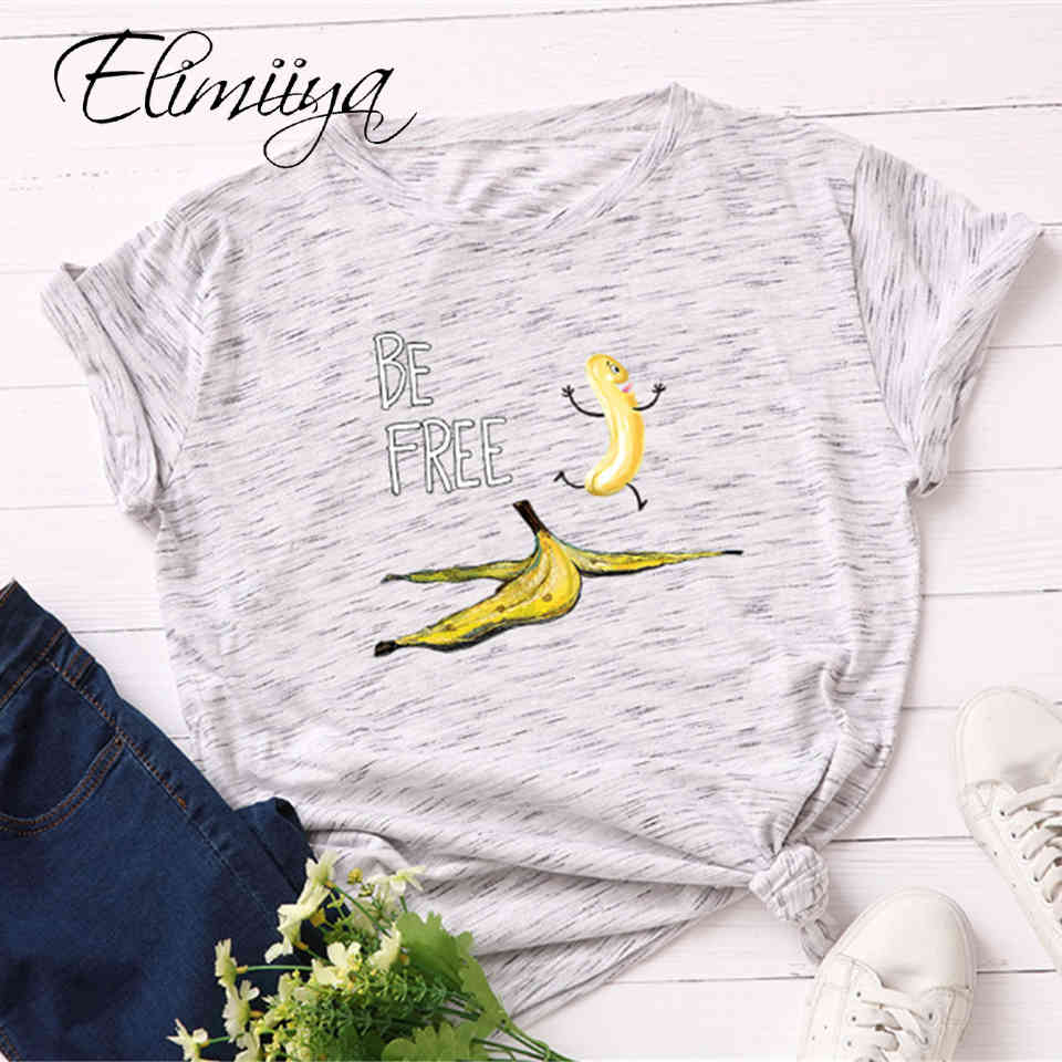 Elimiiya Women's t Shirt Plus Size S-5xl Banana Pattern O-neck Short Sleeve Tshirt Cotton Tshirts Funny T-shirt Tops Women 2020 Q0323, White
Elimiiya Women's t Shirt Plus Size S-5xl Banana Pattern O-neck Short Sleeve Tshirt Cotton Tshirts Funny T-shirt Tops Women 2020 Q0323, White