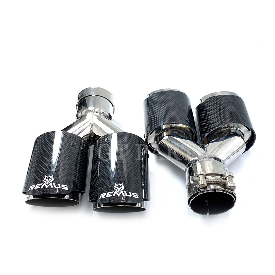 1 Pair Car Universal Dual Glossy Carbon Fiber Remus Sport Exhaust Muffler Tips Tail Pipe for BMW AUDI GOLF MAZDA
1 Pair Car Universal Dual Glossy Carbon Fiber Remus Sport Exhaust Muffler Tips Tail Pipe for BMW AUDI GOLF MAZDA