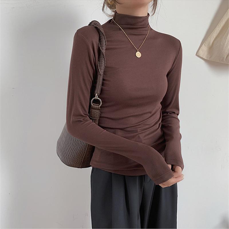 Women's T-Shirt Alien Kitty Women 2021 Autumn Female Tees Solid Turtleneck Thin Modal Fashion Undershirt All-Match Office Lady Tops, White
Women's T-Shirt Alien Kitty Women 2021 Autumn Female Tees Solid Turtleneck Thin Modal Fashion Undershirt All-Match Office Lady Tops, White