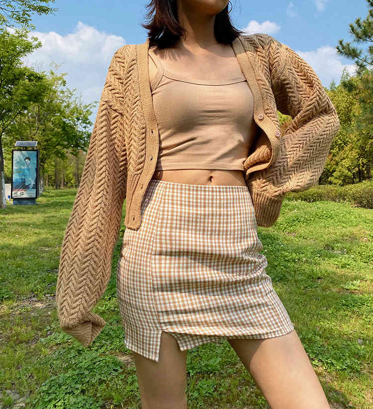 Foridol purple cardigans sweater women autumn winter casual streetstyle sweater cardigan jumper tops 210415