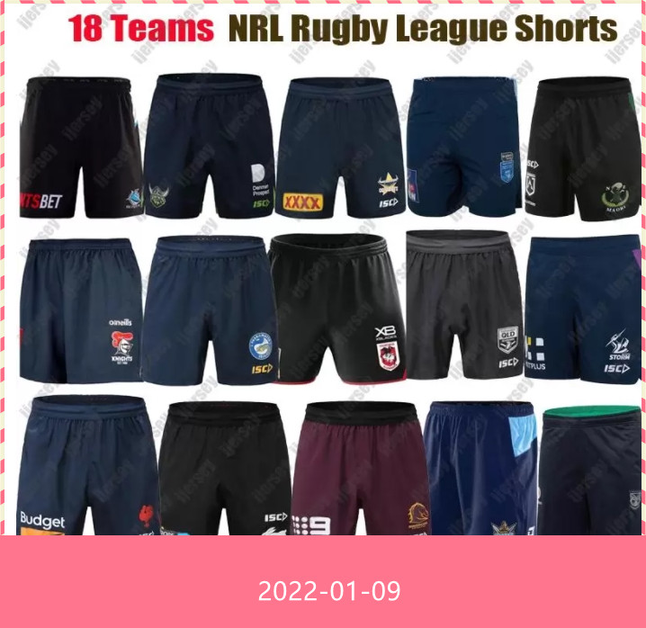 

NRL Rugby League Jerseys 2022 Melbourne Storm parramatta eels short shorts Brisbane Broncos Warriors NSW penrith panthers Size S-5XL, Rabbitohs