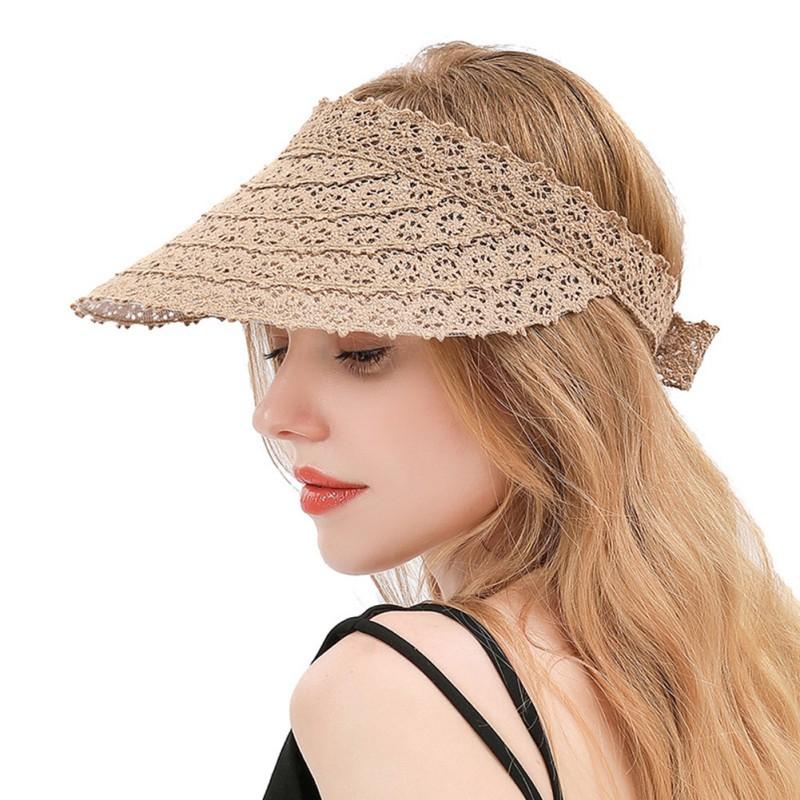 Wide Brim Hats Fashion Women Lace Big Sun Visor Hat Summer Travel Seaside Protection Leisure
Wide Brim Hats Fashion Women Lace Big Sun Visor Hat Summer Travel Seaside Protection Leisure