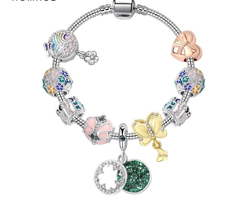 Fashion Pandora Style Charm Bracelet Women Four Leave Clover Pendant European Charm Beads Magnolia Dangle Fits Pandora Charm Bracelets Necklace DIY Jewelry
Fashion Pandora Style Charm Bracelet Women Four Leave Clover Pendant European Charm Beads Magnolia Dangle Fits Pandora Charm Bracelets Necklace DIY Jewelry