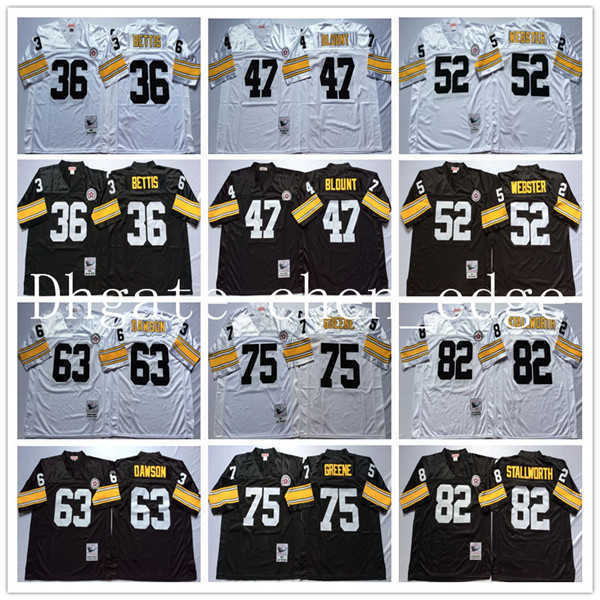 NCAA Football 75 Joe Greene 36 Jerome Bettis Jersey 47 Mel Blount 52 Mike Webster 63 Dermontti Dawson John Stallworth Black White Vintage, 63 black
NCAA Football 75 Joe Greene 36 Jerome Bettis Jersey 47 Mel Blount 52 Mike Webster 63 Dermontti Dawson John Stallworth Black White Vintage, 63 black