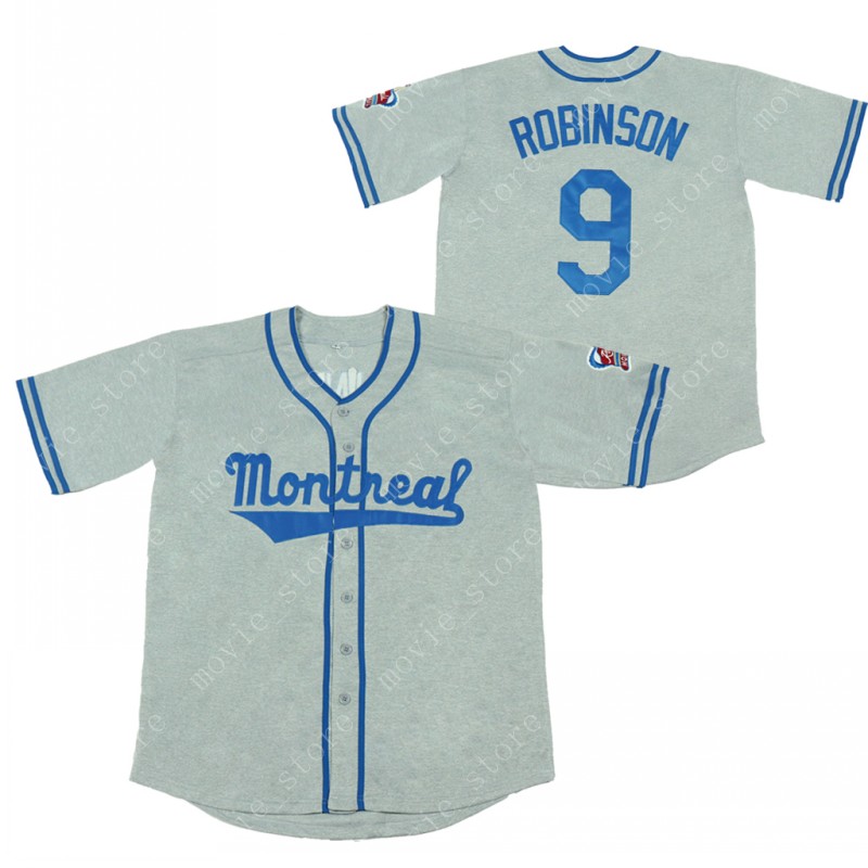 Men's Montreal 9 Jackie Robinson Sport Shirts Royal Baseball Jersey Grey Stitched, Blue;black
Men's Montreal 9 Jackie Robinson Sport Shirts Royal Baseball Jersey Grey Stitched, Blue;black