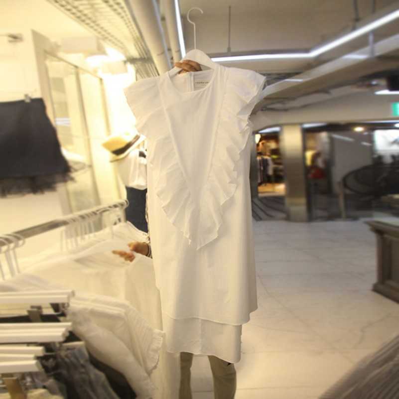 Spring Summer Solid Simple Sleeveless White Casual Lace Patchwork Slim All Match O-Neck Women Dress 210615
Spring Summer Solid Simple Sleeveless White Casual Lace Patchwork Slim All Match O-Neck Women Dress 210615