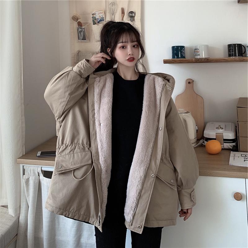 Women's Down & Parkas Winter Korean Fashion Cotton Padded Coat Women Full Sleeve Oversied Jacket Elegant Solid Thicken Warm Outwear Female L, Black
Women's Down & Parkas Winter Korean Fashion Cotton Padded Coat Women Full Sleeve Oversied Jacket Elegant Solid Thicken Warm Outwear Female L, Black