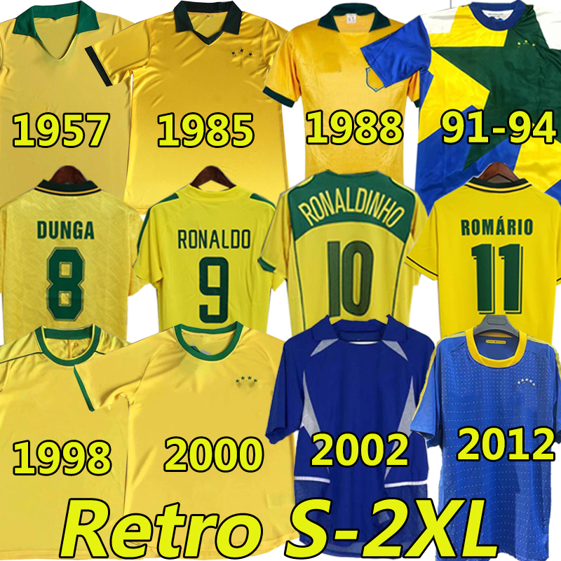 1998 Brasil soccer jerseys 2002 retro shirts Carlos Romario Ronaldo Ronaldinho camisa de futebol 1957 85 88 91 93 94 BraziLS 2000 04 06 RIVALDO ADRIANO Vintage Classic, Baxi 1957 away
1998 Brasil soccer jerseys 2002 retro shirts Carlos Romario Ronaldo Ronaldinho camisa de futebol 1957 85 88 91 93 94 BraziLS 2000 04 06 RIVALDO ADRIANO Vintage Classic, Baxi 1957 away