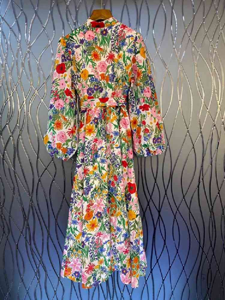 dresses Spring Summer High Quality Women Charming Floral Print Tunic Buttons Belt Deco Long Sleeve Casual Bohemian, Blue
dresses Spring Summer High Quality Women Charming Floral Print Tunic Buttons Belt Deco Long Sleeve Casual Bohemian, Blue