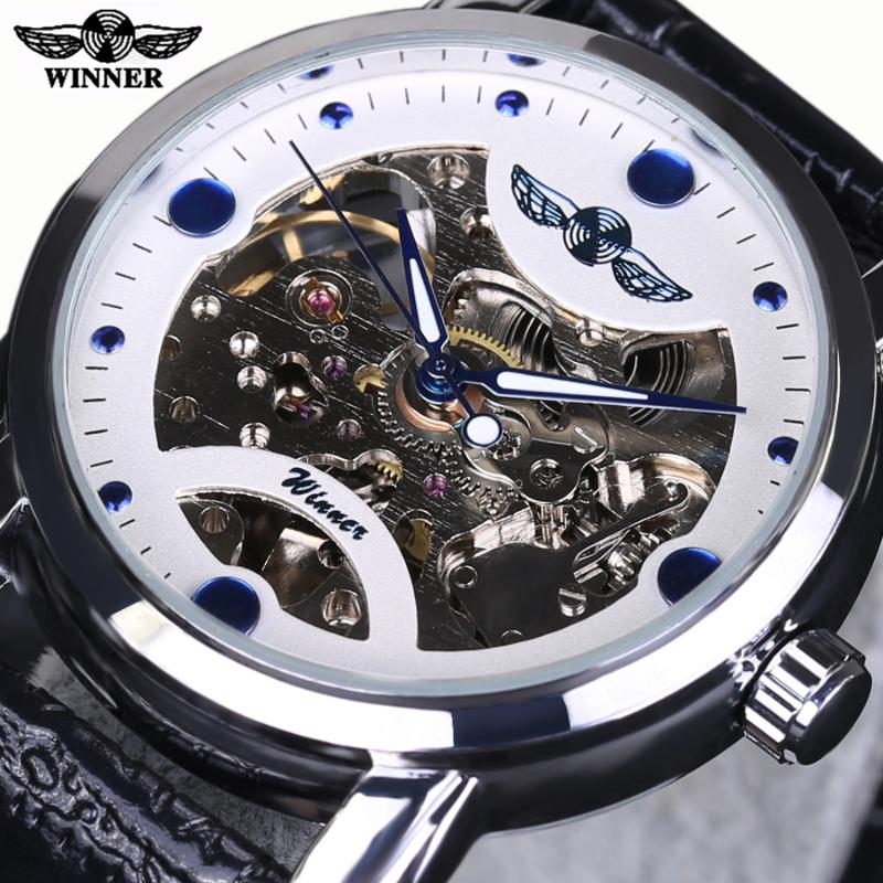 Mens Watches Top Automatic Watch Winner Black Skeleton Designer Blue Engraving Clock Men Leather Strap Montre Homme Wristwatche Wristwatches, Slivery;brown
Mens Watches Top Automatic Watch Winner Black Skeleton Designer Blue Engraving Clock Men Leather Strap Montre Homme Wristwatche Wristwatches, Slivery;brown
