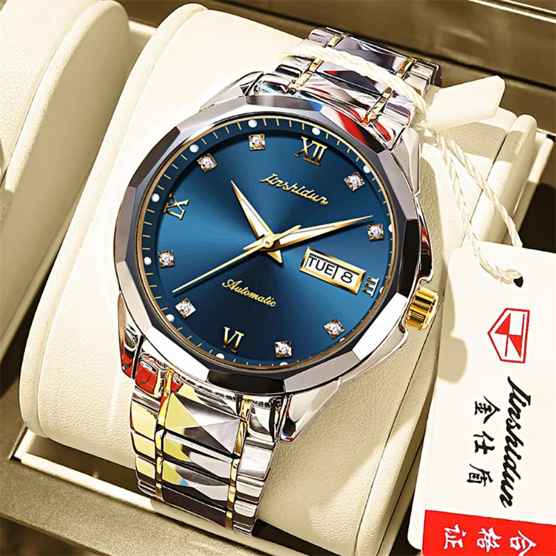 Wristwatches Fashion Luxury Men Mechanical Watches Sapphire Multifunction Waterproof Automatic Watch Original Business Wristwatch For Man, Blue
Wristwatches Fashion Luxury Men Mechanical Watches Sapphire Multifunction Waterproof Automatic Watch Original Business Wristwatch For Man, Blue