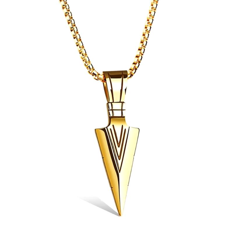 Pendant Necklaces Women Men Necklace Stainless Steel Spearhead Arrowhead Chocker Jewelry THIN889
Pendant Necklaces Women Men Necklace Stainless Steel Spearhead Arrowhead Chocker Jewelry THIN889