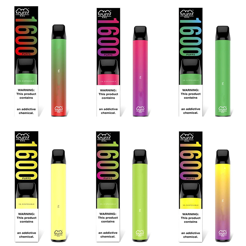 fashion Puff XXL e cigarette Men Women Disposable Vape Pen 1600 Puffs Bars 1000mAh Cartridge mix color
fashion Puff XXL e cigarette Men Women Disposable Vape Pen 1600 Puffs Bars 1000mAh Cartridge mix color