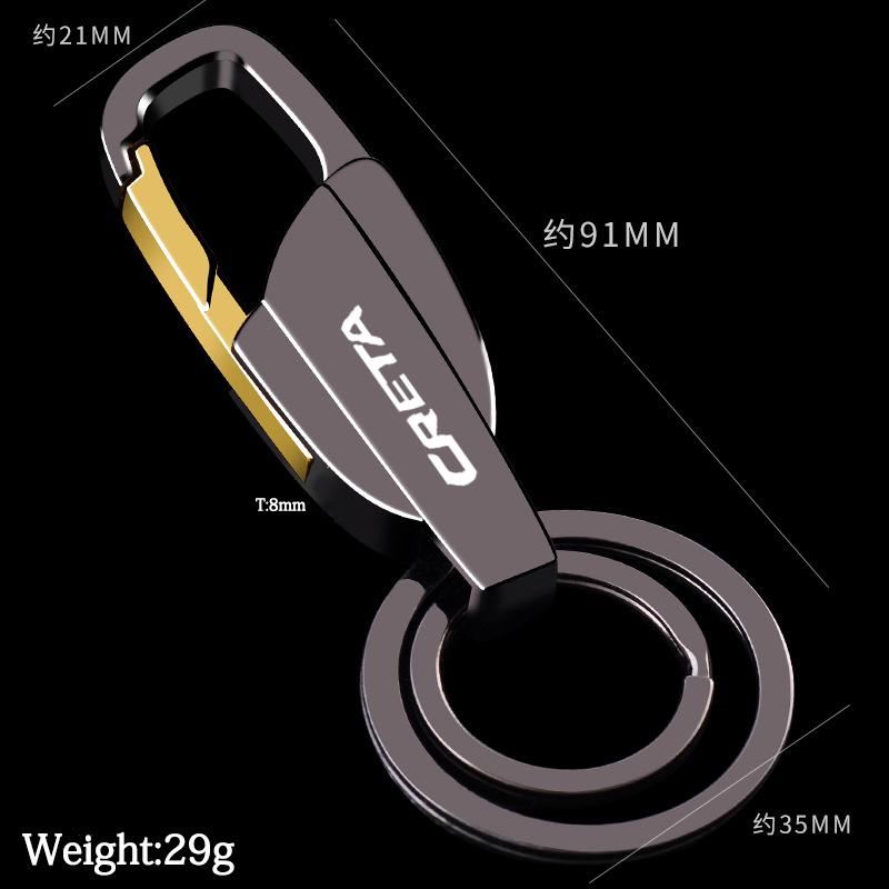 Keychains For Hyundai Creta Ix25 2021 Key Cover Metal Keychain Alloy Buckle Waist Car Chain Accessories, Silver
Keychains For Hyundai Creta Ix25 2021 Key Cover Metal Keychain Alloy Buckle Waist Car Chain Accessories, Silver