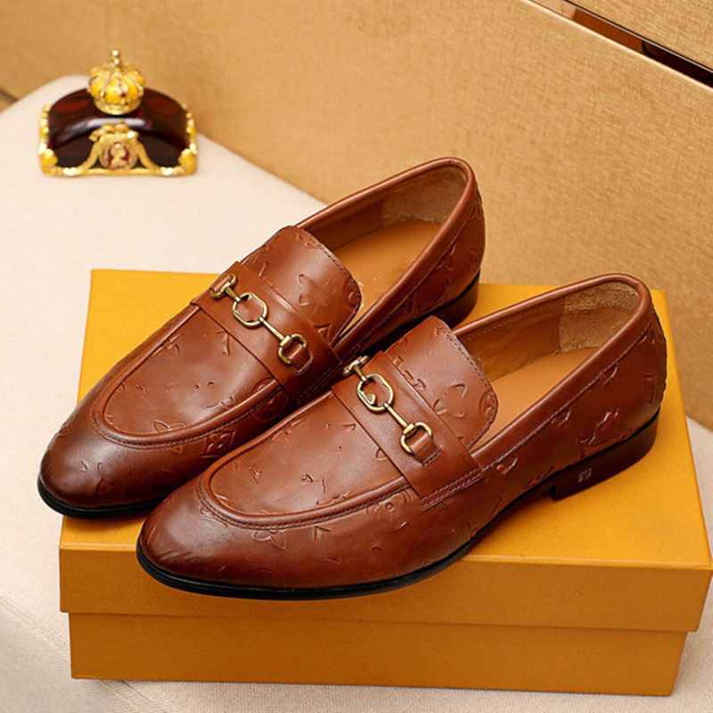 High Quality Formal Dress Shoes For Gentle Brands Men Genuine Leather Shoes Poi…