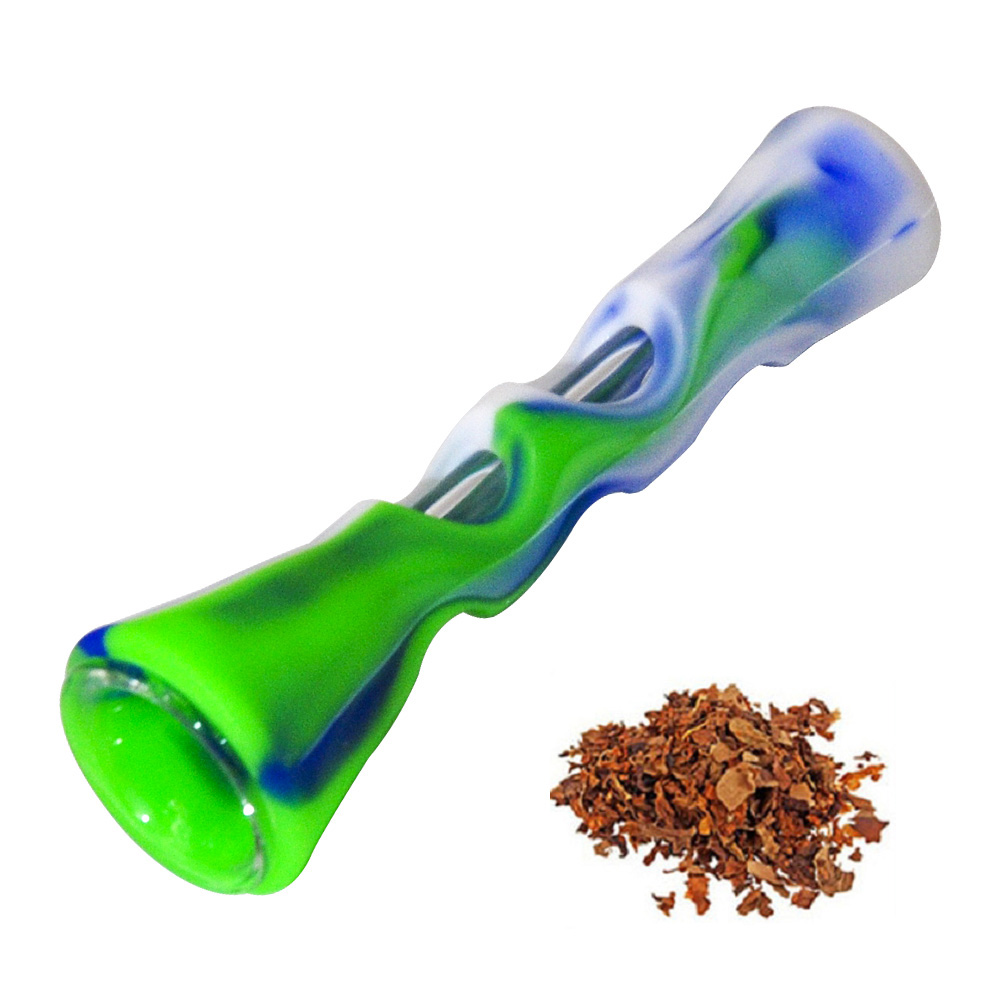 Silicone Glass Smoking Pipe 78mm Camouflage Horn Shape Dry burning Tobacco Herb One Hitter Dugout Pipes Lighter Smoke Accessories
Silicone Glass Smoking Pipe 78mm Camouflage Horn Shape Dry burning Tobacco Herb One Hitter Dugout Pipes Lighter Smoke Accessories