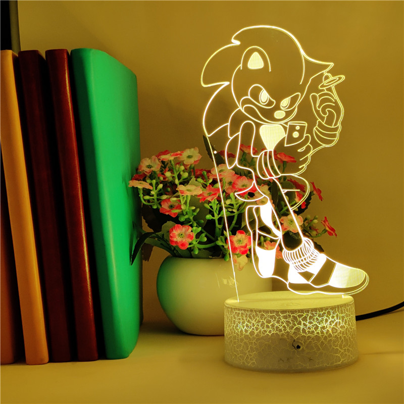Sonic Figure Desk Lamp 3D Bedside Night Light LED Atmosphere Nightlight Gaming Room Decoration Gift for Anime Fans Kids APP Control
Sonic Figure Desk Lamp 3D Bedside Night Light LED Atmosphere Nightlight Gaming Room Decoration Gift for Anime Fans Kids APP Control