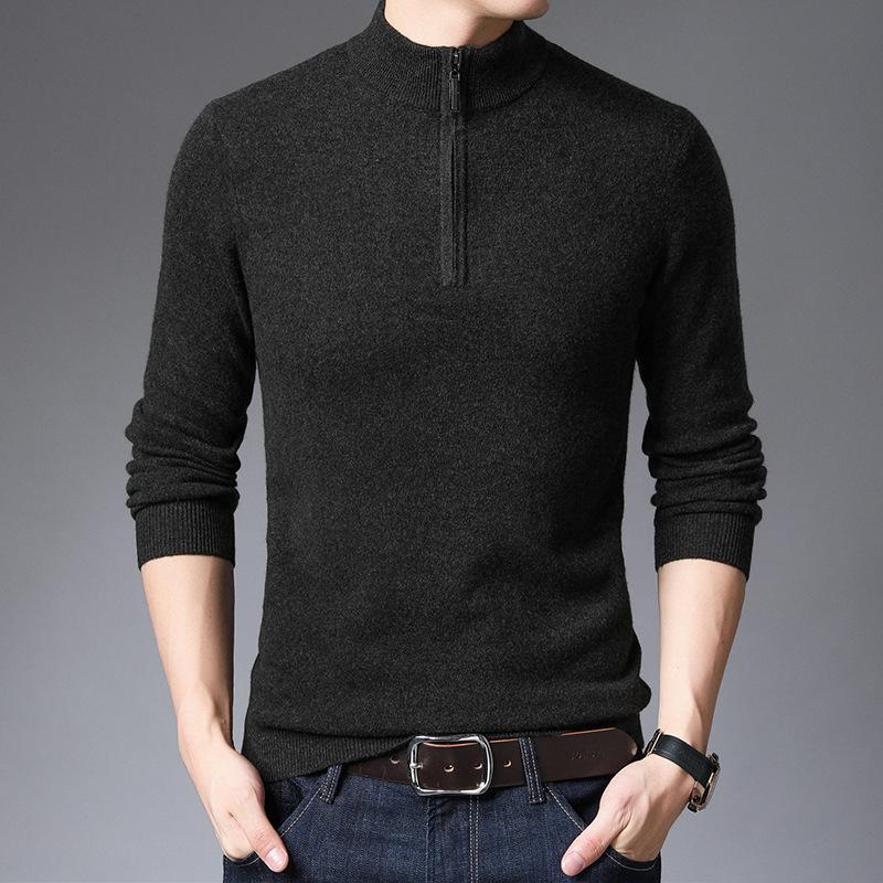 Men's Sweaters Men Casual Turtleneck 100% Wool Pullover Autumn Winter Fashion Slim Fit Knitted Sweater Half Zip Mens, White;black
Men's Sweaters Men Casual Turtleneck 100% Wool Pullover Autumn Winter Fashion Slim Fit Knitted Sweater Half Zip Mens, White;black
