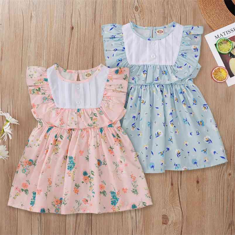 Summer Girls Dress Cute Sleeveless O Neck Print Floral Vestidos 0-2T 210629, Blue
Summer Girls Dress Cute Sleeveless O Neck Print Floral Vestidos 0-2T 210629, Blue
