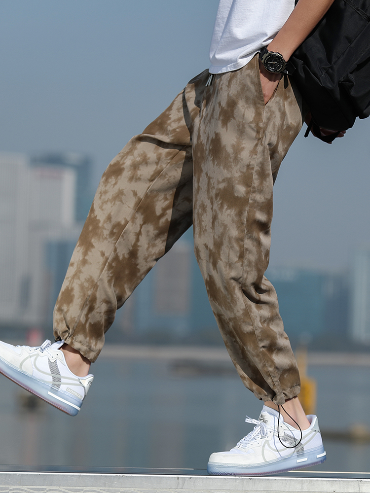 Autumn Casual Camouflage Pants Men Color Matching Fashion Joggers Streetwear Trousers Mens Clothing