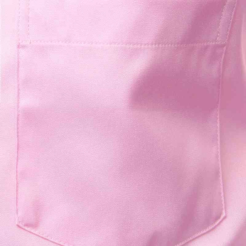 Pink Mens Dress Shirts Long Sleeve Bamboo Fiber Button Down Shirt Men Casual Slim Fit Non Iron Easy Care Wrinkle Free Shirt Male 210410