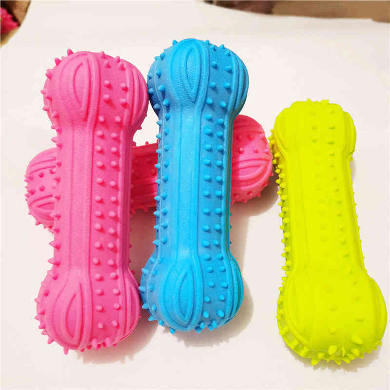 New Pet Dog Toy Chew Squeaky Rubber Toys Non-toxic Rubber Toy Funny Bone for Cat Puppy Baby Dogs Interactive Game