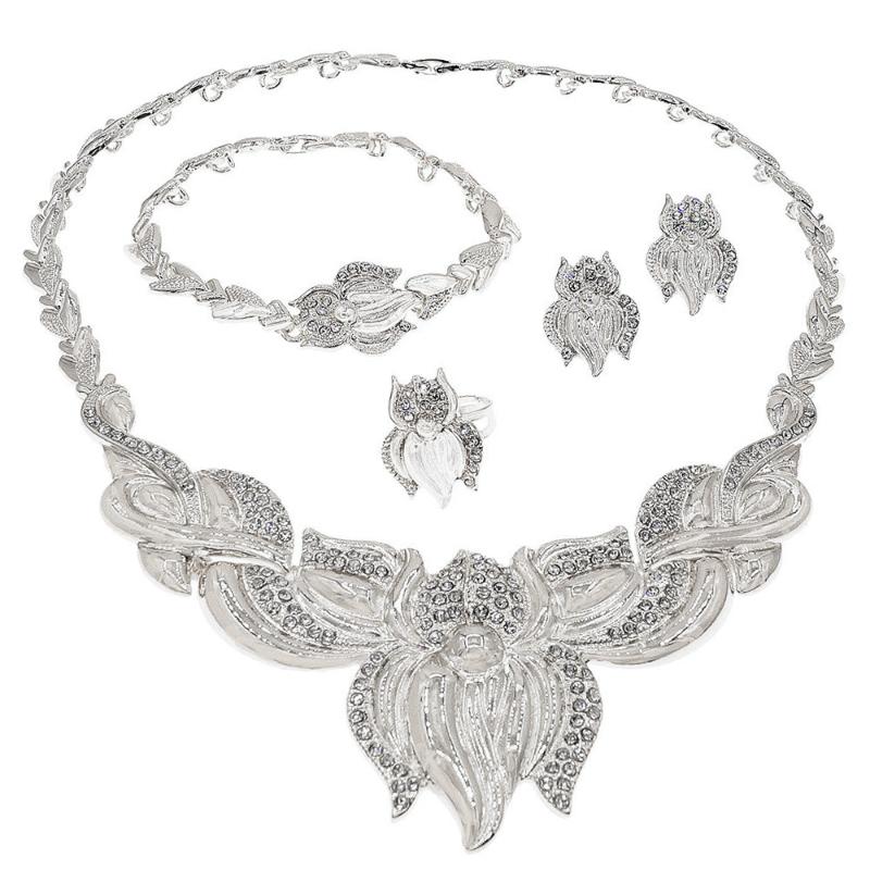 Earrings & Necklace Fashion Design I Love You Xoxo Flowers Hugs Kisses Silver Jewelry Set Ladies African Plated Bracelet, As pic
Earrings & Necklace Fashion Design I Love You Xoxo Flowers Hugs Kisses Silver Jewelry Set Ladies African Plated Bracelet, As pic