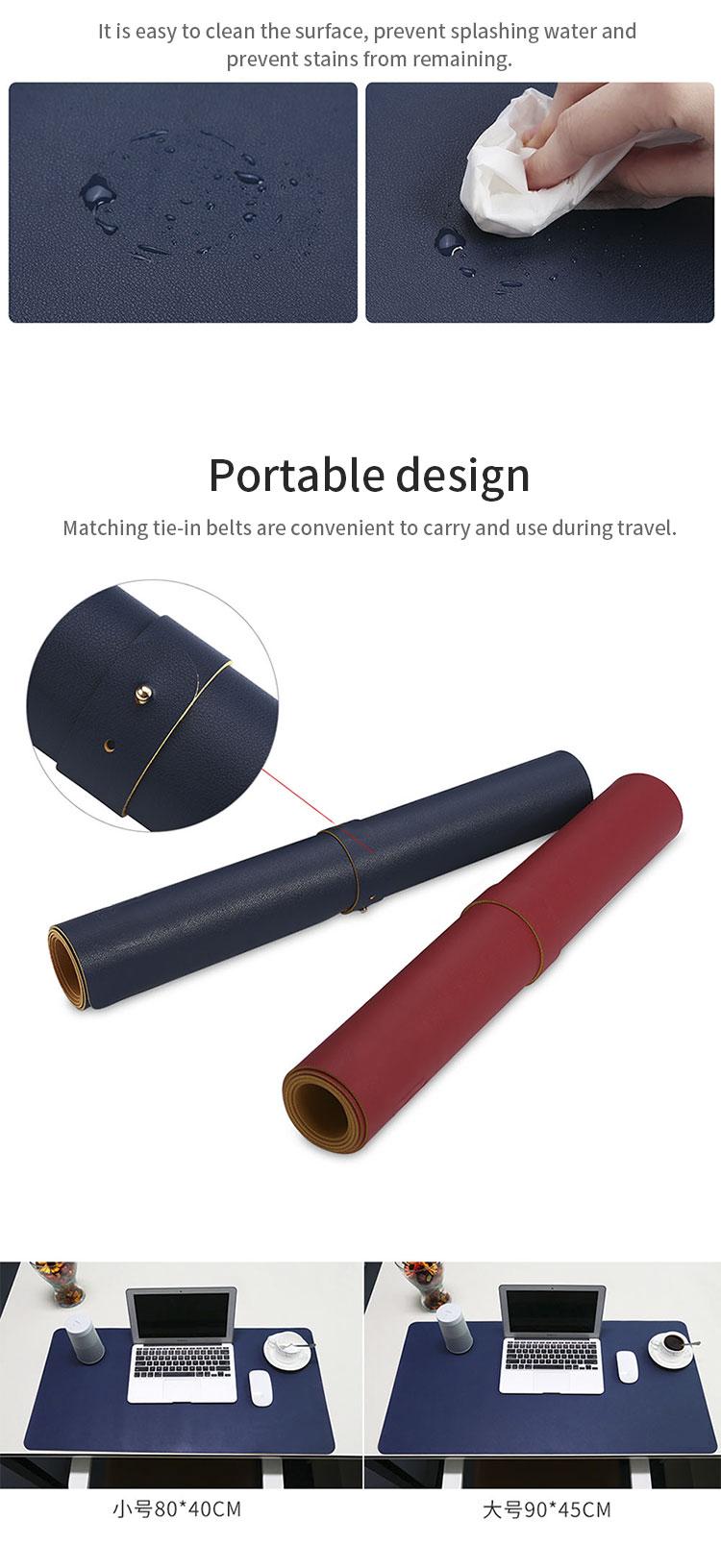 Mouse Pads & Wrist Rests Large Size Pad Desk Mat Waterproof PU Leather Gamer Mause Carpet PC Keyboard