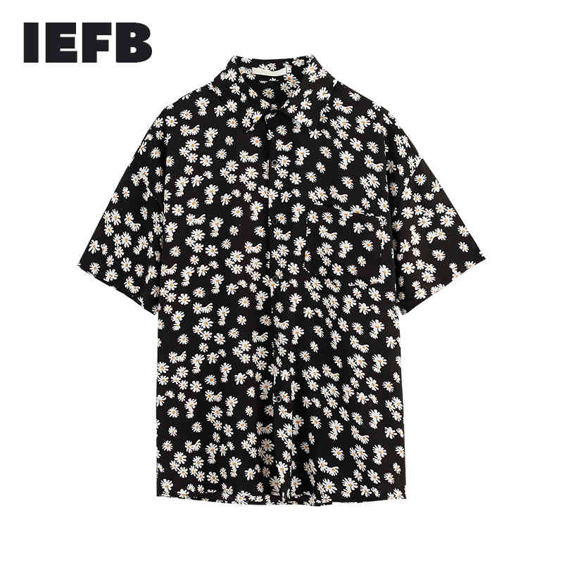 IEFB Summer Little Daisy Shirt Men's Short Sleeve Loose Oversized Printting Lapel Clothing For Male Oversize Tops Y6984 210524, Black
IEFB Summer Little Daisy Shirt Men's Short Sleeve Loose Oversized Printting Lapel Clothing For Male Oversize Tops Y6984 210524, Black