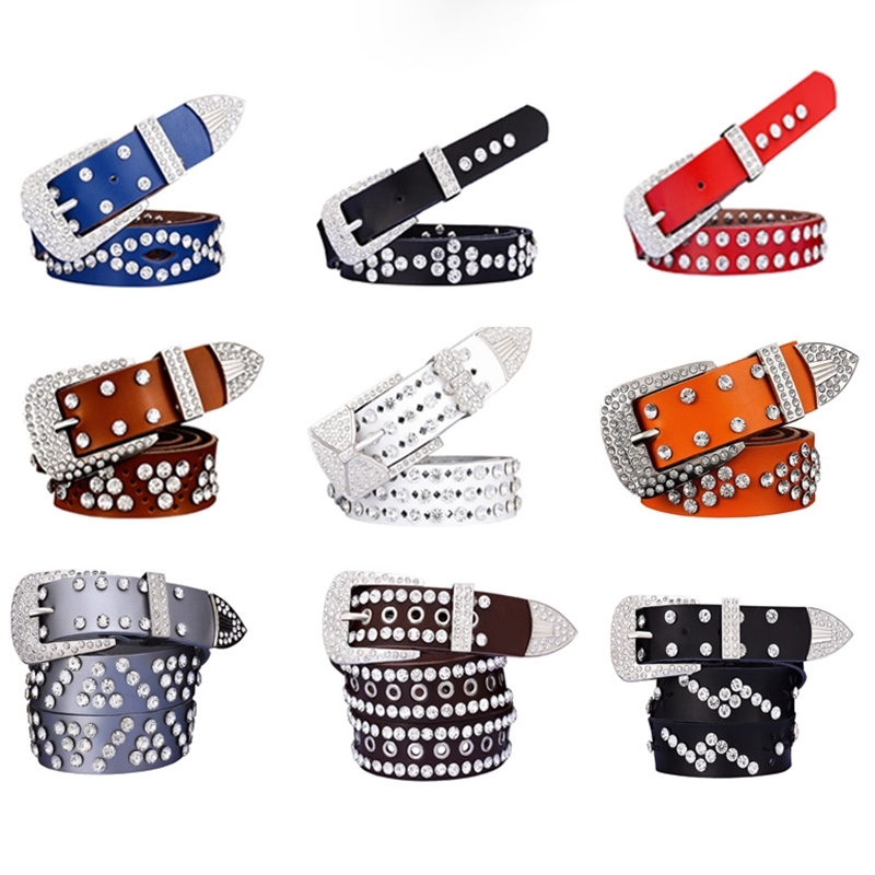 Designer belts 2023 48 Style Fashion Women Genuine Leather Belts Punk Luxury Rhinestone Two Layer Cowhide Waist Accessories Jeans Waistband
Designer belts 2023 48 Style Fashion Women Genuine Leather Belts Punk Luxury Rhinestone Two Layer Cowhide Waist Accessories Jeans Waistband