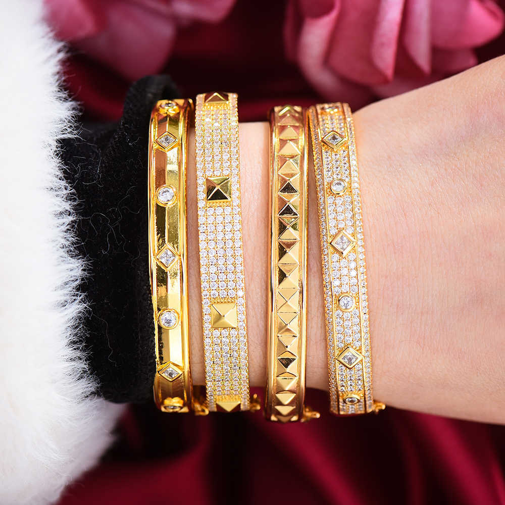 Godki Big Fashion Luxury Bold Bangle Cuff for Women Wedding Party Multi Cubic Zirconia Crystal Cz Dubai Gold Color Bracelet 2020 Q0720
Godki Big Fashion Luxury Bold Bangle Cuff for Women Wedding Party Multi Cubic Zirconia Crystal Cz Dubai Gold Color Bracelet 2020 Q0720