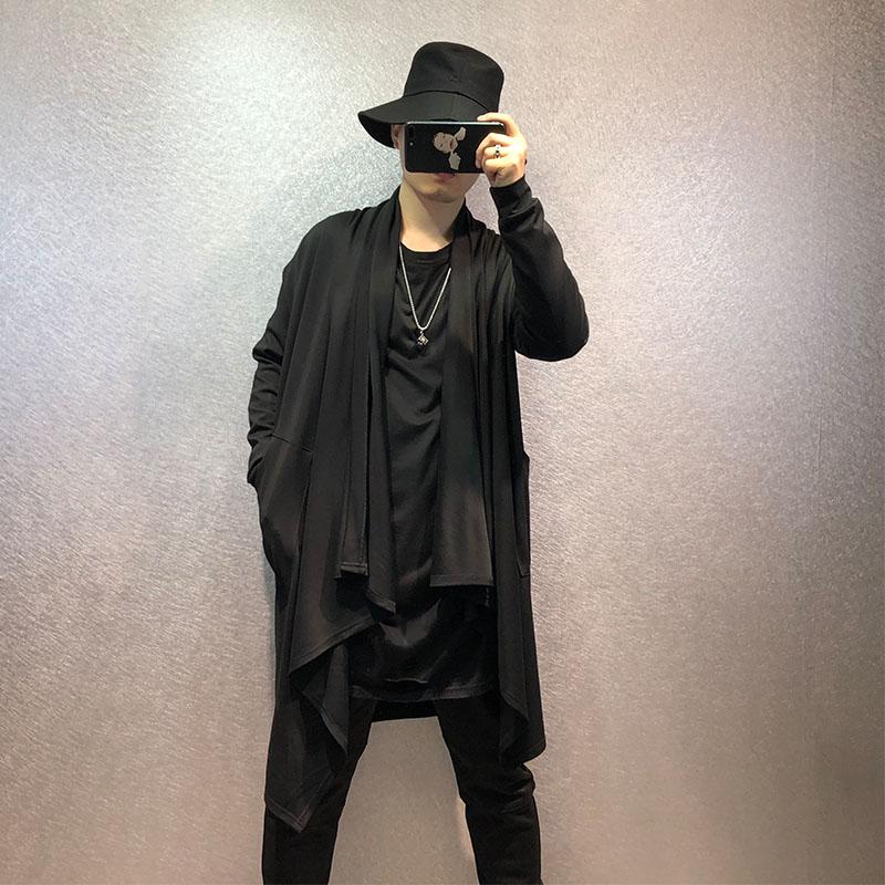 Men' Trench Coats Dark Fall Fashion Trend Irregular Design Loose Black Windbreaker Street Hip-hop Personality In The Long Jacket
Men' Trench Coats Dark Fall Fashion Trend Irregular Design Loose Black Windbreaker Street Hip-hop Personality In The Long Jacket