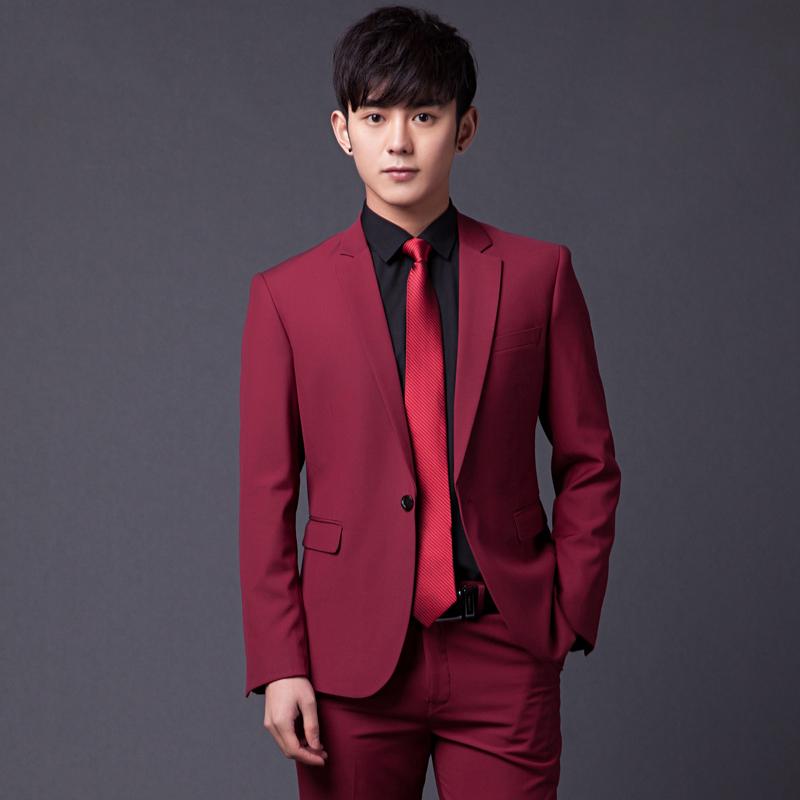 Men' Suits & Blazers Fashion Brand Bridegroom Wedding Party Wine Red Suit Men Formal Set Slim Fit Traje De Boda Hombre Clothing, Style5
Men' Suits & Blazers Fashion Brand Bridegroom Wedding Party Wine Red Suit Men Formal Set Slim Fit Traje De Boda Hombre Clothing, Style5