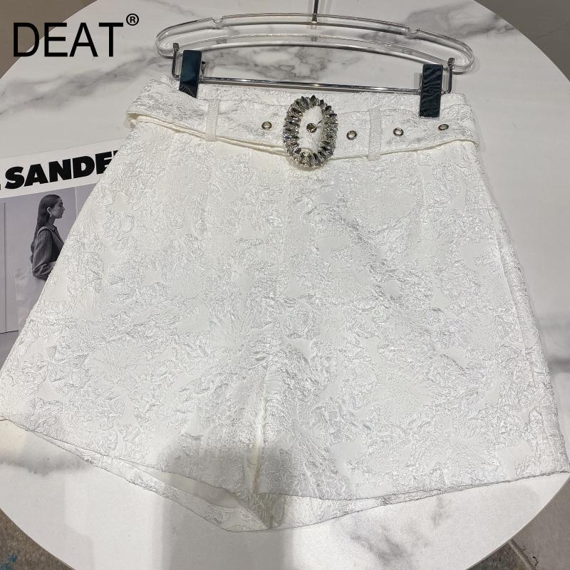 Women Sashes Fold Embossed Personality Shorts Arrivals High Waist Fashion Temperament Spring Summer 11D476 210525, White
Women Sashes Fold Embossed Personality Shorts Arrivals High Waist Fashion Temperament Spring Summer 11D476 210525, White