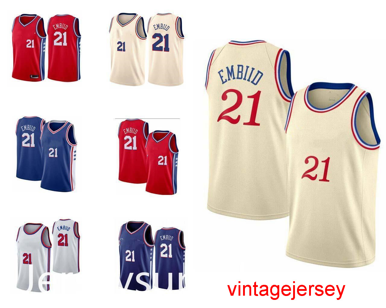 Men Joel Embiid basketball jerseys for key players;The swing and embroidered Size -XXL
Men Joel Embiid basketball jerseys for key players;The swing and embroidered Size -XXL