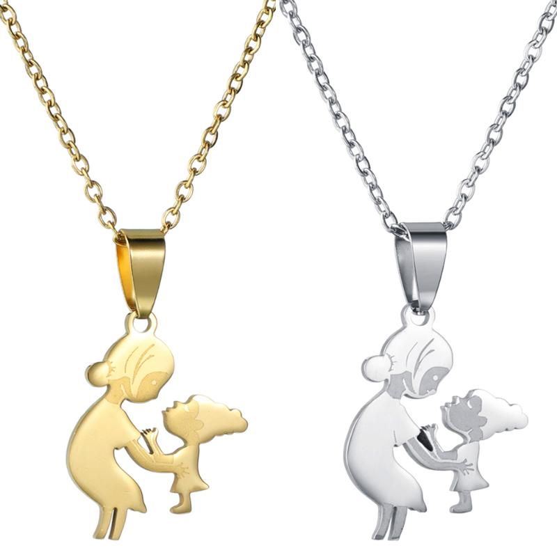 Pendant Necklaces Mom Daughter Stainless Steel Chain Necklace Gold Silver Color Family Thanksgiving Mothers Day Jewelry Gifts
Pendant Necklaces Mom Daughter Stainless Steel Chain Necklace Gold Silver Color Family Thanksgiving Mothers Day Jewelry Gifts