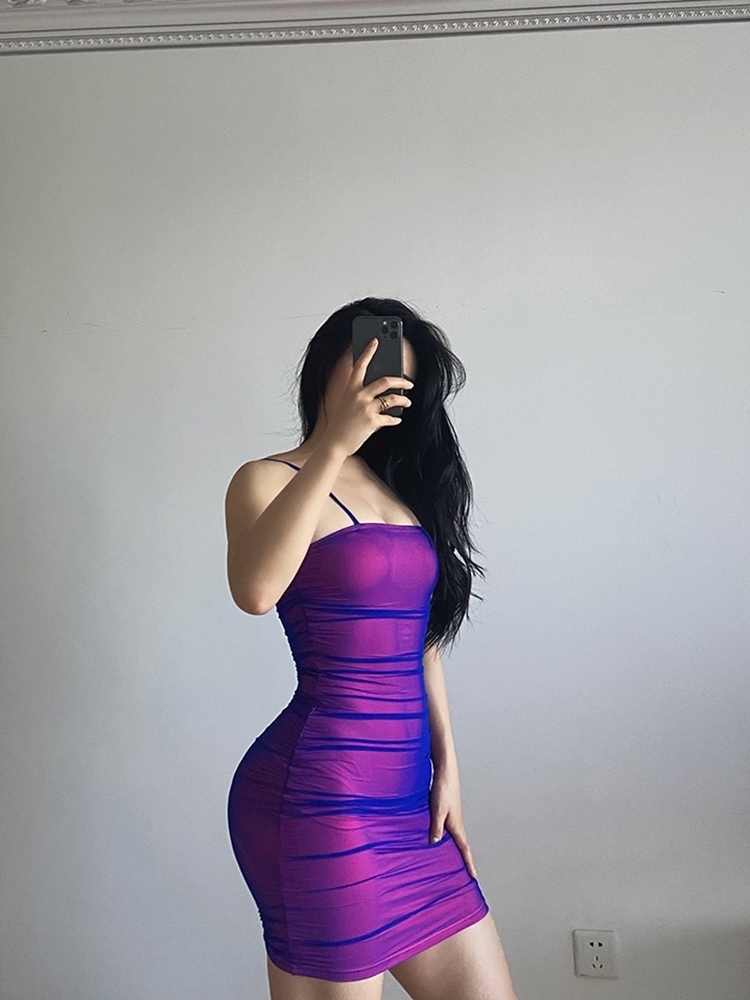 y2k strapless sleeveless dress bodycon sexy purple dress summer high waist stretch nightclub party mini dress 210331