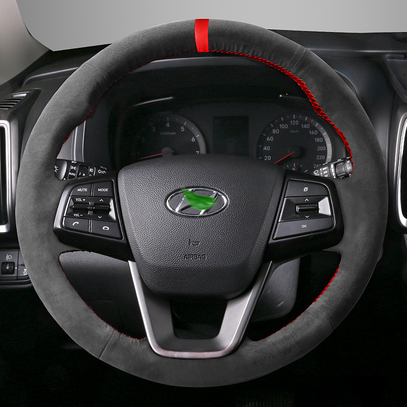 For Hyundai ix35 ix25 ELANTRA ELANTRA CELESTA Verna MISTRA TUCSON DIY custom leather suede car steering wheel cover
For Hyundai ix35 ix25 ELANTRA ELANTRA CELESTA Verna MISTRA TUCSON DIY custom leather suede car steering wheel cover