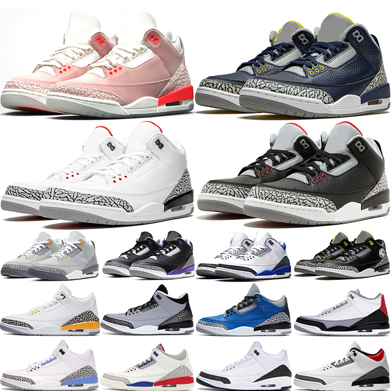 Low Racer Blue Basketball Shoes 3s 3 Black Cement Michigan Fire Red Rust Pink Cool Grey Varsity Royal Laser Orange Unc Men Trainers Sports
Low Racer Blue Basketball Shoes 3s 3 Black Cement Michigan Fire Red Rust Pink Cool Grey Varsity Royal Laser Orange Unc Men Trainers Sports