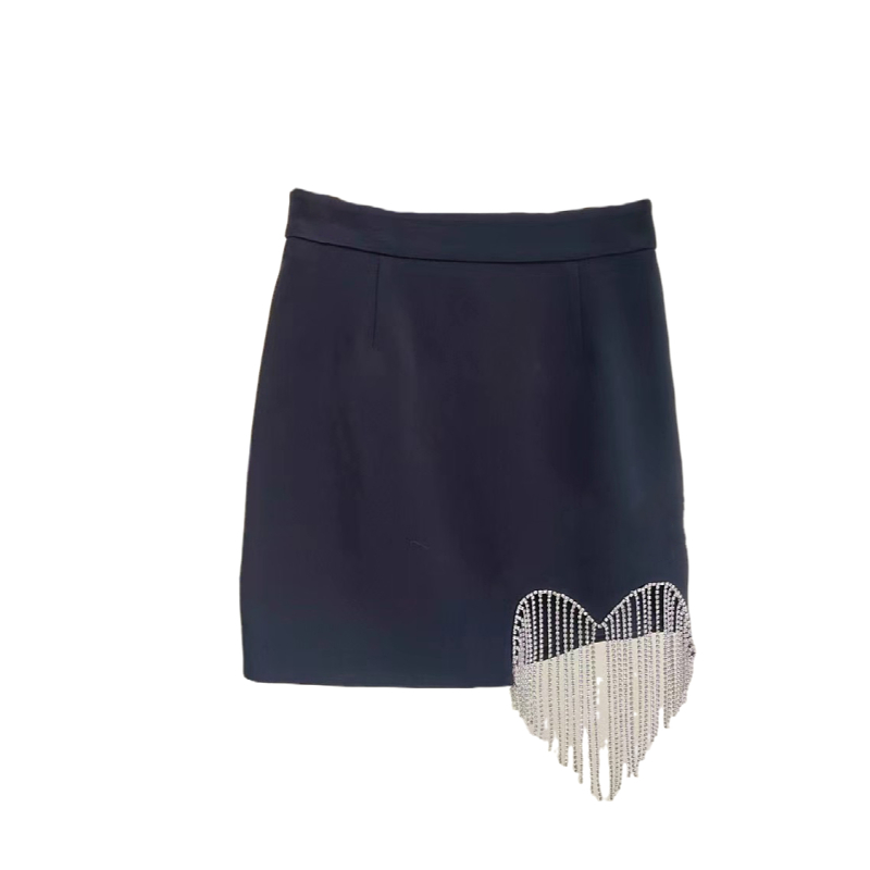 Nomikuma Summer New Woman Skirts Korean Love Heart Tassel Irregular Skirt Casual A-line Mini Elegant Faldas De Mujer 6H336 210427